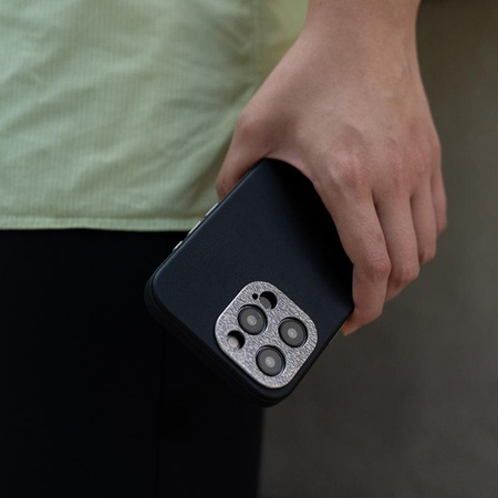 Moshi Napa MagSafe - Leather iPhone 15 Plus Case (Midnight Black)