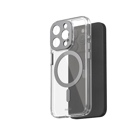 Moshi iGlaze MagSafe - iPhone 15 Pro Case (Meteorite Gray)
