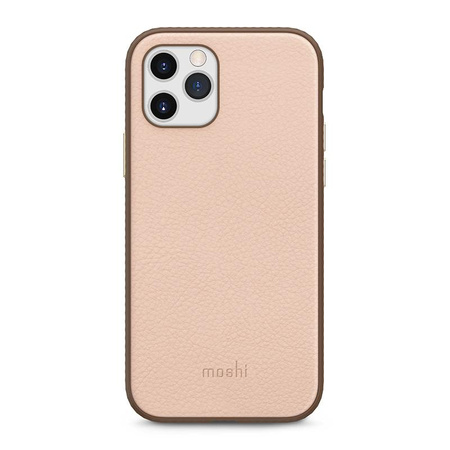 Moshi Overture - iPhone 12 / iPhone 12 Pro Flip Case + Brieftasche und Ständer (SnapTo System) (Luna Pink)