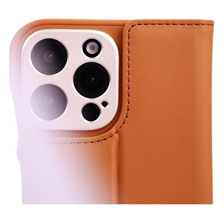 Moshi Overture MagSafe - Leather 3-in-1 flip case for iPhone 16 Pro Max (Caramel Brown)