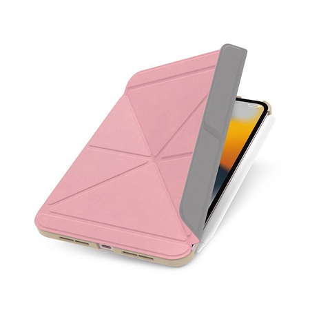 Moshi VersaCover - iPad mini 6 (2021) origami case with Apple Pencil charging (Sakura Pink)