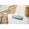 Moshi Sette Q - Podwójna bezprzewodowa ładowarka indukcyjna Qi do iPhone i Android (Nordic Grey)