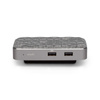 Moshi Symbus Q - USB-C Hub + Qi induktives kabelloses Ladegerät für iPhone und Android (Grau)
