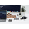 Moshi Symbus Q - Hub USB-C + ładowarka bezprzewodowa indukcyjna Qi do iPhone i Android (Gray)