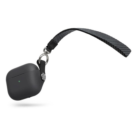 Moshi Pebbo - Étui AirPods 3 avec dragonne amovible (Shadow Black)