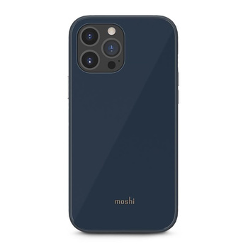 Moshi iGlaze Slim Hardshell Case - iPhone 13 Pro Max Case (SnapTo system) (Slate Blue)