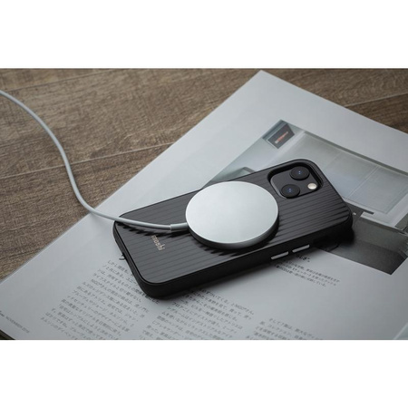 Moshi Arx Slim Hardshell Case - Etui iPhone 13 mini MagSafe (Mirage Black)