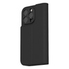 Moshi Overture MagSafe - Leather 3-in-1 flip case for iPhone 16 Pro (Charcoal Black)