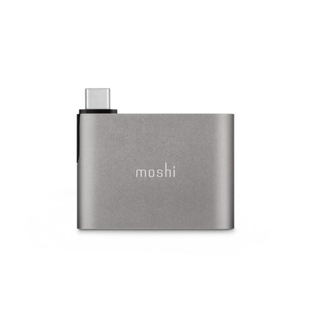 Moshi USB-C Adapter - Przejściówka do HDMI 4K i HDR z obsługą ładowania Power Delivery 60W (Titanium Gray)