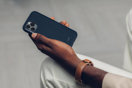 Moshi iGlaze - Case iPhone 12 / iPhone 12 Pro (SnapTo system) (Midnight Blue)