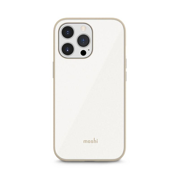 Moshi iGlaze Slim Hardshell Case - Coque pour iPhone 13 Pro (système SnapTo) (Pearl White)