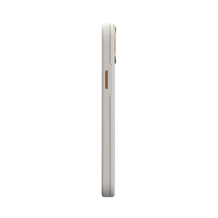 Moshi Napa Slim MagSafe - Bőr tok iPhone 14 Plus készülékhez (szürke)