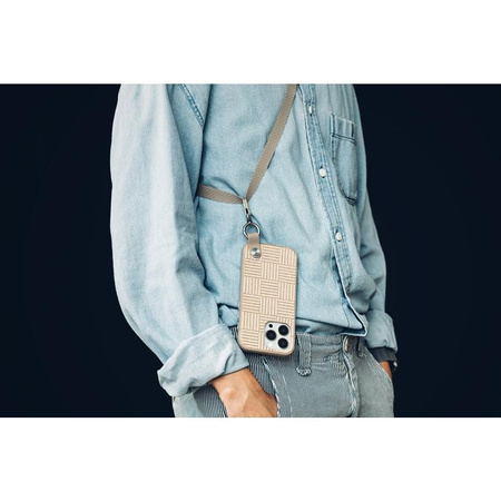 Moshi Altra - Étui avec dragonne détachable iPhone 13 Pro (NanoShield™ antibactérien) (Sahara Beige)