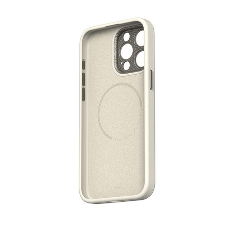 Moshi Napa MagSafe - Leather iPhone 15 Pro Case (Eggnog White)