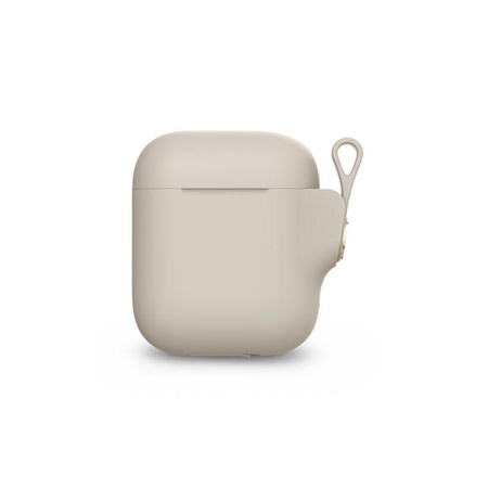 Moshi Pebbo - AirPods case with detachable wrist strap (Savanna Beige)
