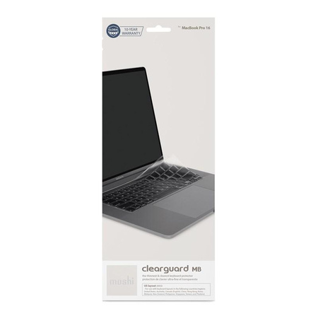 Moshi ClearGuard MB - Protège-clavier MacBook Pro 16" / MacBook Pro 13" 2020 (EU layout)