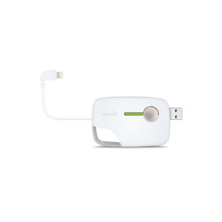 Moshi Xync Lightning - Porte-clés multifonctionnel pour la recharge et la synchronisation (blanc)