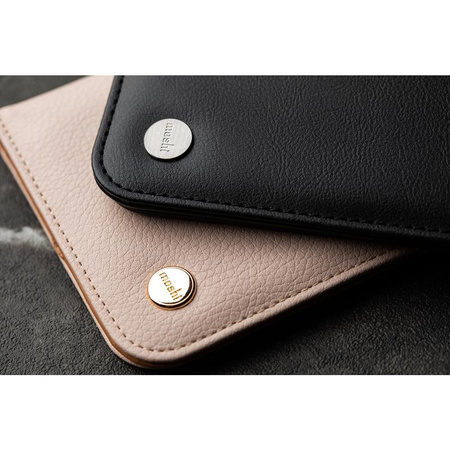 Moshi Overture - 3 az 1-ben tok flip cover iPhone 13 Pro (antibakteriális NanoShield™) (Luna Pink)