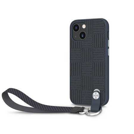 Moshi Altra - Étui avec dragonne détachable iPhone 13 mini (anti-bactérien NanoShield™) (Bleu)