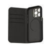 Moshi Overture MagSafe - Leather 3-in-1 flip case for iPhone 15 Pro (Midnight Black)