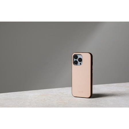 Moshi Overture - 3 az 1-ben tok flip cover iPhone 13 Pro (antibakteriális NanoShield™) (Luna Pink)