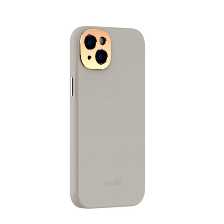 Moshi Napa Slim MagSafe - Bőr tok iPhone 14 Plus készülékhez (szürke)