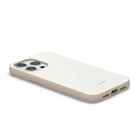 Moshi iGlaze Slim Hardshell Case - iPhone 13 Pro Case (SnapTo System) (Perlweiß)