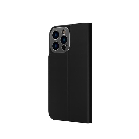 Moshi Overture MagSafe - Étui 3-en-1 en cuir pour iPhone 14 Pro (Midnight Black)