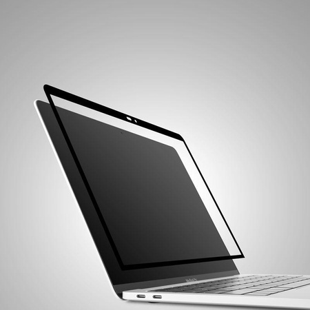 Moshi iVisor AG - Film de protection d'écran mat pour MacBook Pro 13" (2020/2019/2018/2017/2016) / MacBook Air 13" Retina (Black/Clear/Matte)
