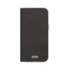 Moshi Overture MagSafe - kožené flipové pouzdro 3 v 1 pro iPhone 15 Pro Max (Midnight Black)