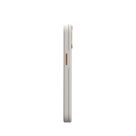 Moshi Napa Slim MagSafe - Étui en cuir pour iPhone 14 (gris serein)