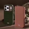 Moshi Overture MagSafe - Skórzane etui 3w1 z klapką iPhone 17 Pro Max (Moss Green)