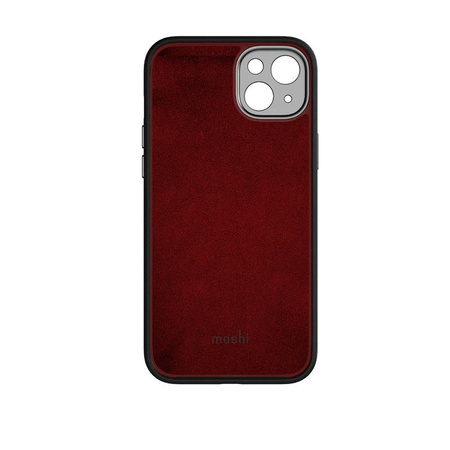 Moshi Napa Slim MagSafe - Leather iPhone 14 Plus Case (Midnight Black)