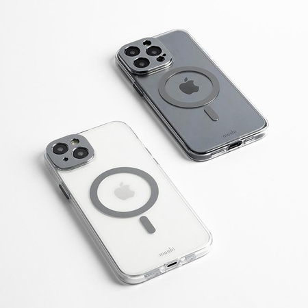 Moshi iGlaze MagSafe - pouzdro pro iPhone 15 (Meteoritově šedé)