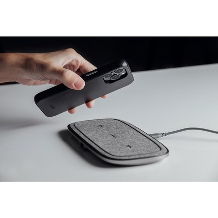 Moshi Overture - pouzdro 3 v 1 s flipovým krytem pro iPhone 13 Pro (antibakteriální NanoShield™) (Jet Black)
