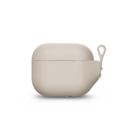 Moshi Pebbo - Étui AirPods 3 avec dragonne détachable (Beige Savanna)