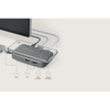 Moshi Symbus Q - Hub USB-C + chargeur sans fil à induction Qi pour iPhone et Android (Gris)