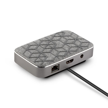 Moshi Symbus Q - Hub USB-C + ładowarka bezprzewodowa indukcyjna Qi do iPhone i Android (Gray)