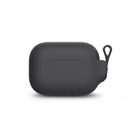 Moshi Pebbo - Étui pour AirPods Pro avec dragonne amovible (Shadow Black)