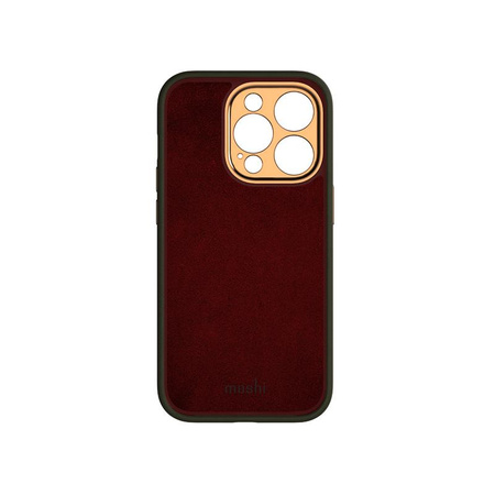 Moshi Napa Slim MagSafe - kožené pouzdro pro iPhone 14 Pro (Juniper Green)