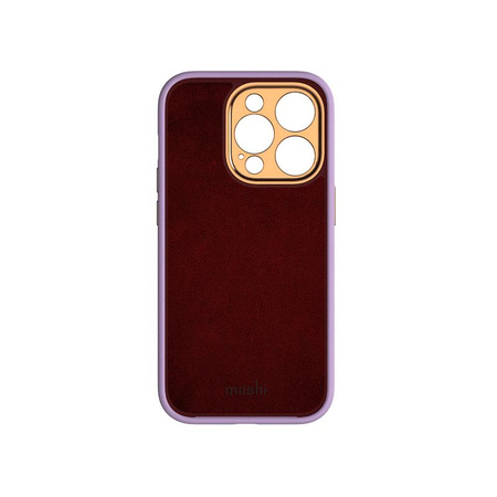 Moshi Napa Slim MagSafe - Skórzane etui iPhone 14 Pro (Lavender Purple)