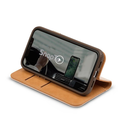 Moshi Overture - iPhone 12 / iPhone 12 Pro Flip Case + Brieftasche und Ständer (SnapTo System) (Luna Pink)