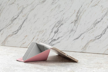 Moshi VersaCover - iPad mini 6 (2021) Origami-Hülle mit Apple Pencil Ladefunktion (Sakura Pink)