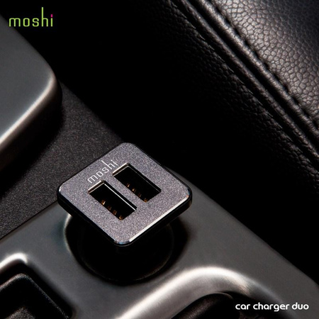 Moshi Car Charger Duo - 2x USB nabíječka do auta (hliník)