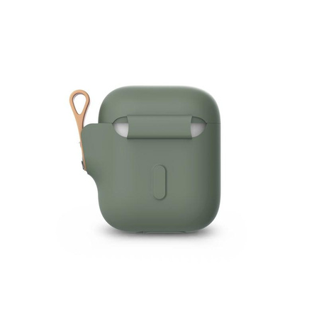 Moshi Pebbo - Pouzdro na AirPods s odnímatelným řemínkem na zápěstí (mátově zelené)