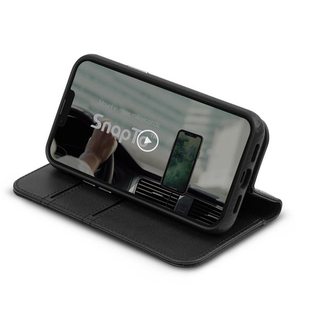 Moshi Overture - Étui à rabat 3-en-1 pour iPhone 13 Pro Max (NanoShield™ antibactérien) (Jet Black)