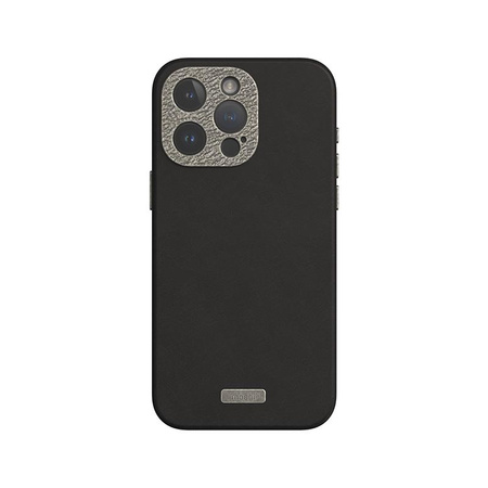 Moshi Napa MagSafe - Étui en cuir pour iPhone 15 Pro Max (Midnight Black)