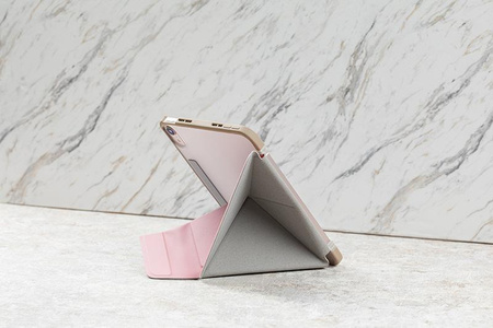 Moshi VersaCover - iPad mini 6 (2021) Origami-Hülle mit Apple Pencil Ladefunktion (Sakura Pink)