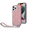 Moshi Altra - Pouzdro s odnímatelnou šňůrkou na iPhone 13 Pro Max (antibakteriální NanoShield™) (růžové)