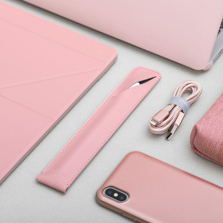 Moshi Apple Pencil Etui - Magnetisches Etui für Apple Pencil Eingabestift (Sakura Pink)